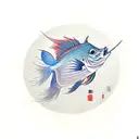 angelfish tattoo design idea