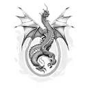 dragon turtle shellback tattoo design idea