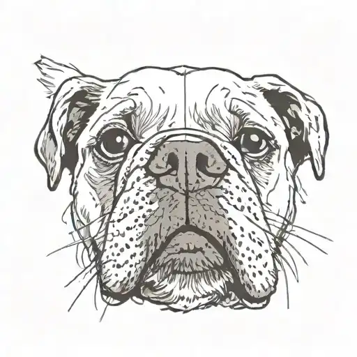 dog nose print tattoo design idea