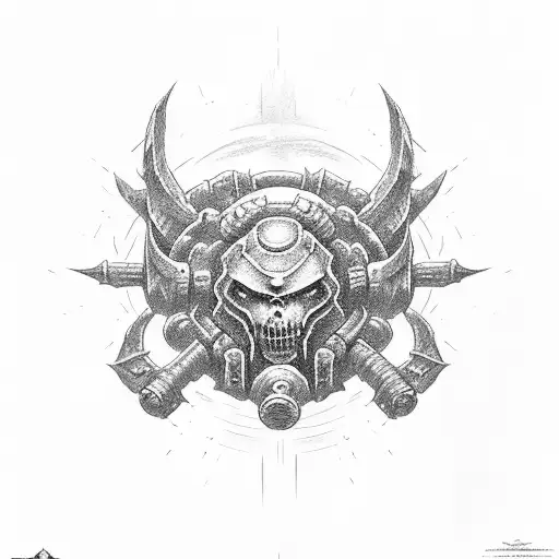 doom hammer for world of Warcraft tattoo design idea