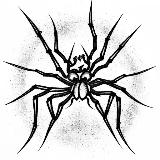 Spider tattoo design idea