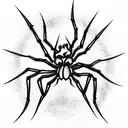 Spider tattoo design idea