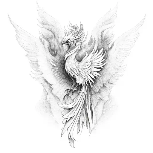 Rising Phoenix Semi-Permanent Tattoo. Lasts 1-2 weeks. Painless and easy to  apply. Organic ink. Browse more or create your own. | Inkbox™ |  Semi-Permanent Tattoos