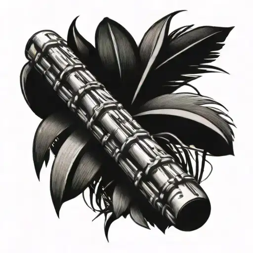 sugar cane bushell  tattoo design idea