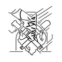 A software developer coding on a communist flag tattoo design idea