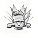 bart simpson eminem tattoo design idea