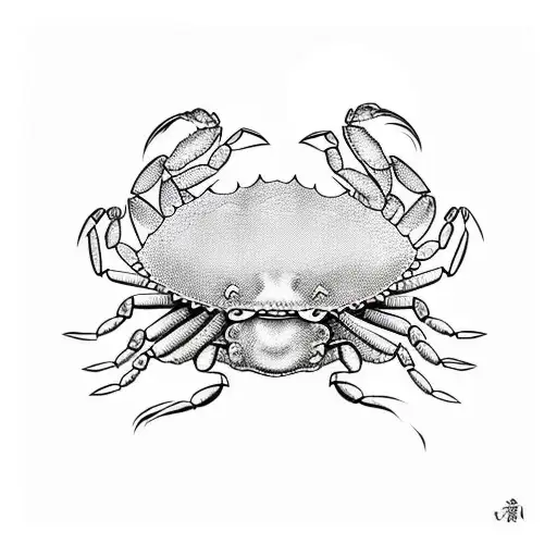 Olivia underneath a crab tattoo design idea