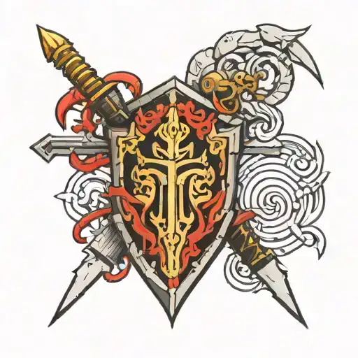 armour of God tattoo design idea