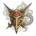armour of God tattoo design idea