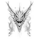 dragon 420  tattoo design idea