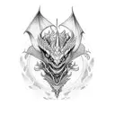 dragon 420  tattoo design idea