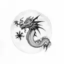 dragon 420  tattoo design idea