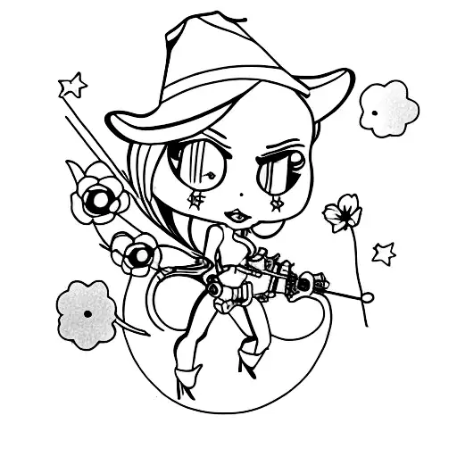 Faye valentine from beebop cowboy  tattoo design idea