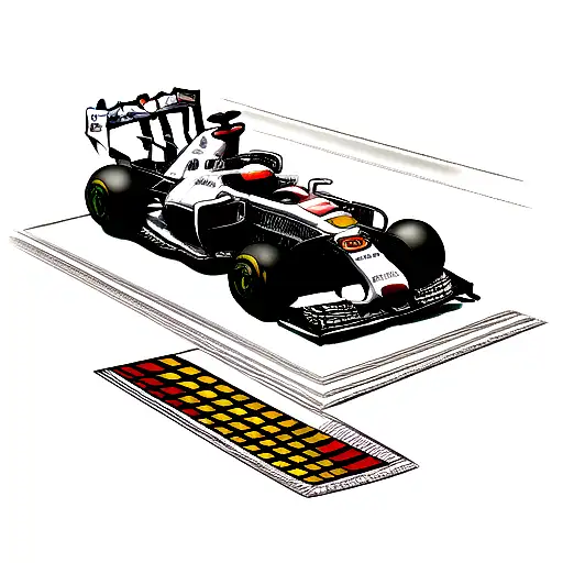 Formula 1 Car tattoo design idea