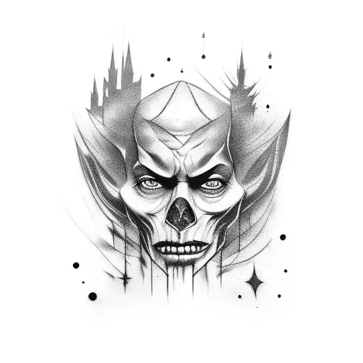 A magical newspaper with moving headlines featuring Harry Potter characters tattoo design idea