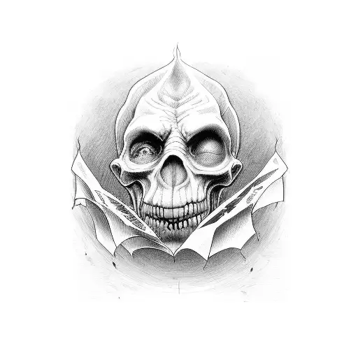 A stack of newspapers with the Daily Prophet headline announcing the defeat of Lord Voldemort tattoo design idea