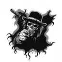 guns n roses surrounded tattoo design idea
