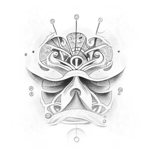 old school underwater  tattoo design idea