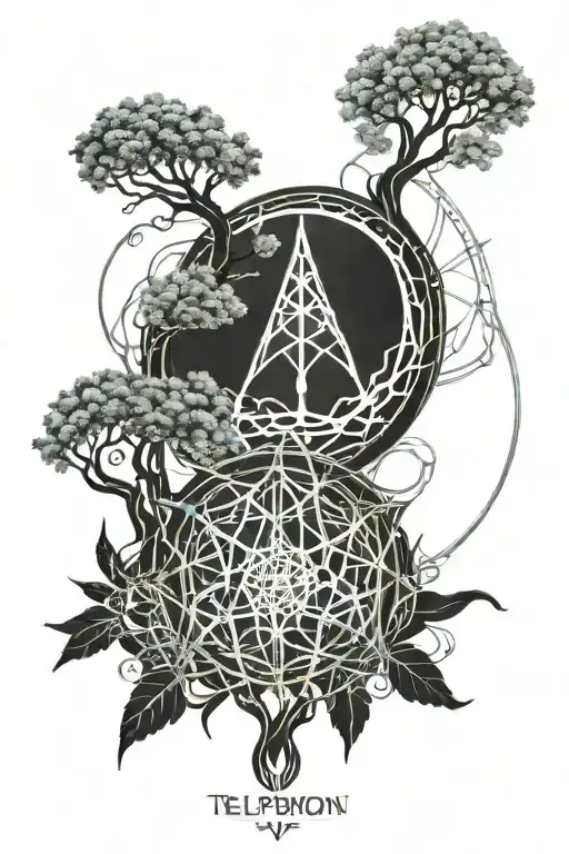 telperion, the silver tree of valinor, tolkien tattoo design idea