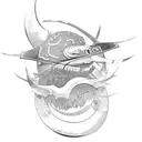 minato seal samurai tattoo design idea