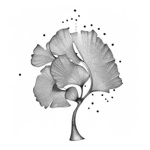 ginkgo  tattoo design idea