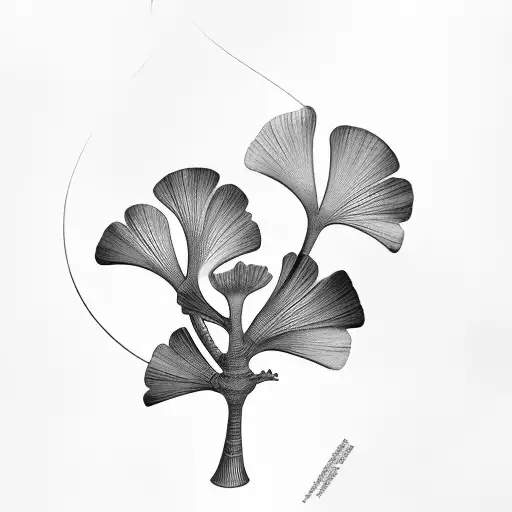 ginkgo  tattoo design idea