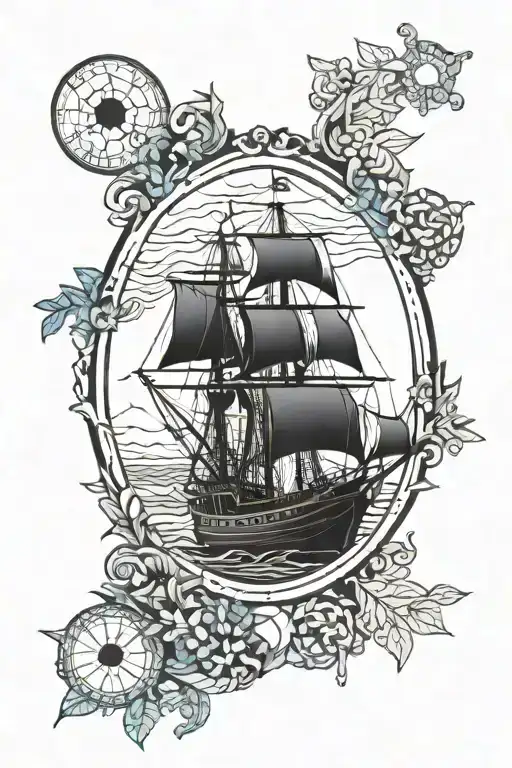 maritime woods  tattoo design idea