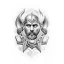 leonidas and achiles under zeus tattoo design idea