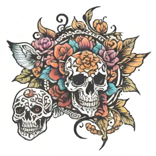anxiety mental health tattoo design idea