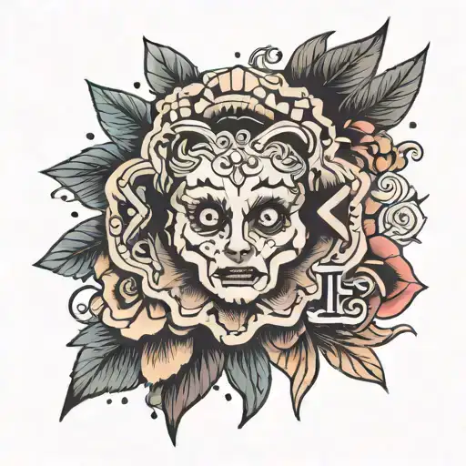 anxiety mental health tattoo design idea