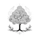 magic tree tattoo design idea