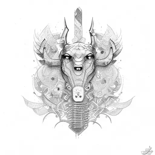 tractor  tattoo design idea