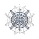 Orion constellation tattoo design idea