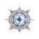 Orion constellation tattoo design idea