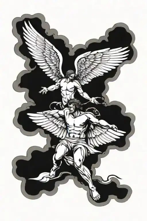 Icarus tattoo design idea