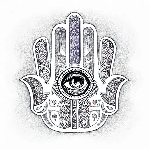 Hamsa Symbol tattoo design idea