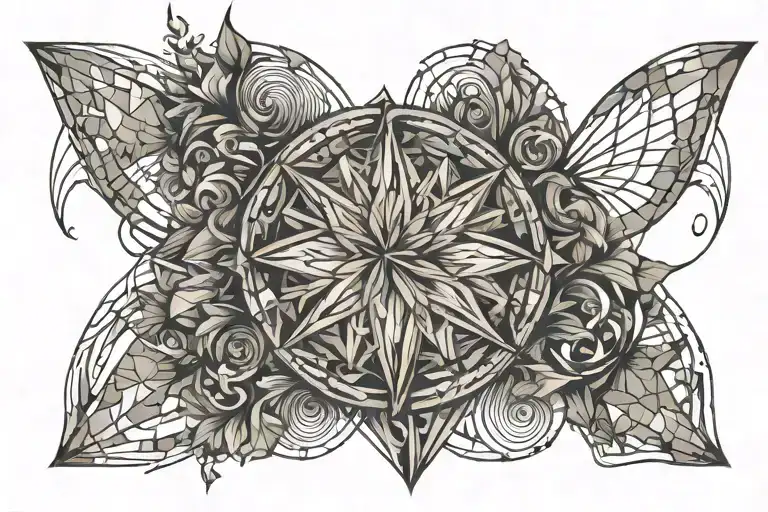 Fairy tattoo design idea