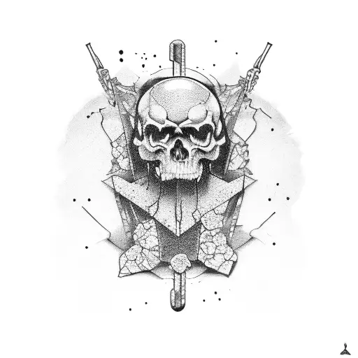live, broken, die tattoo design idea