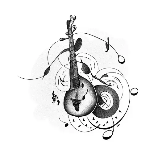 music new beginning  tattoo design idea