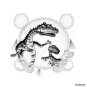 Long neck mom and 2 baby dinosaur  tatto with mandala inside dinosaurs birthdates and names tattoo design idea