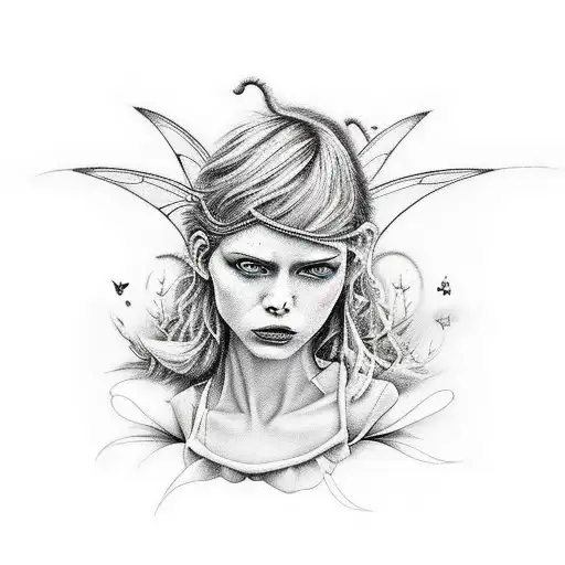 fairies  tattoo design idea