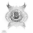 weapon tattoo design idea