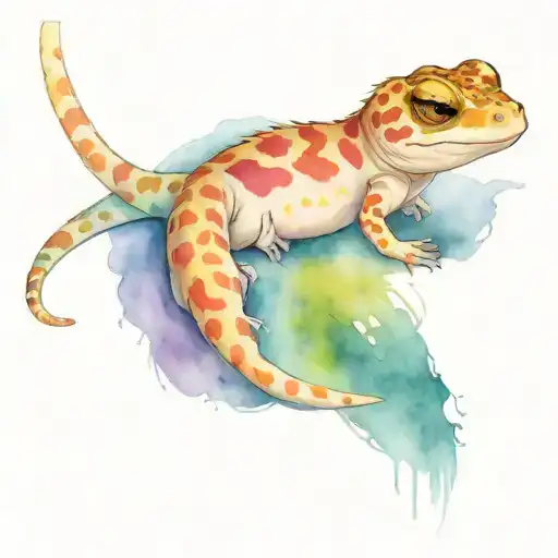 Leopard Gecko tattoo design idea