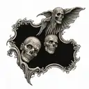 afterlife tattoo design idea