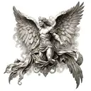 archangel tattoo design idea