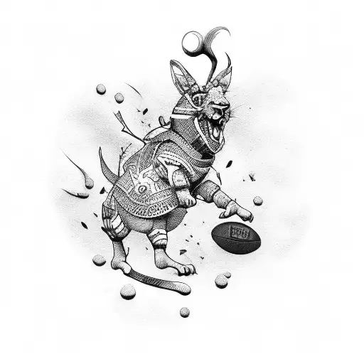 rugby tattoo design idea