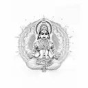 srinivas and lakshmi tattoo design idea