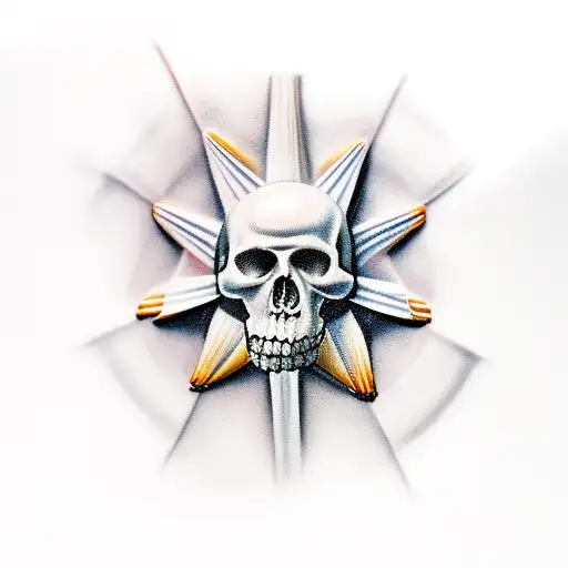 saint james shell tattoo design idea