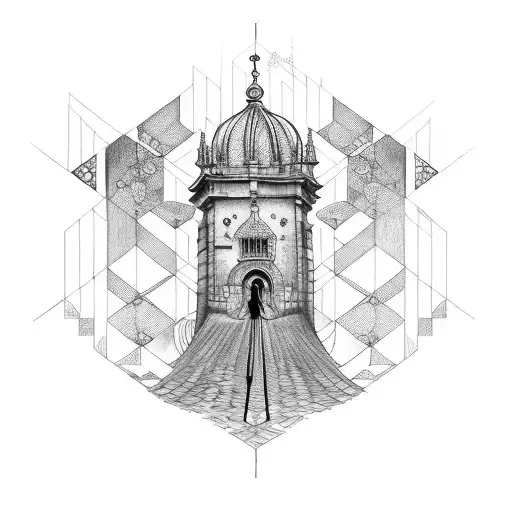 concha caminho santiago compostela tattoo design idea