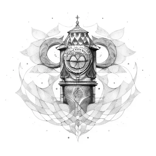 concha caminho santiago compostela tattoo design idea